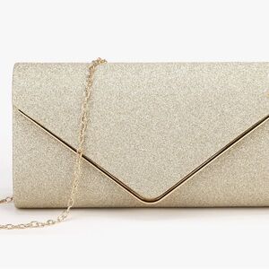 Gold Evening Clutch Bag